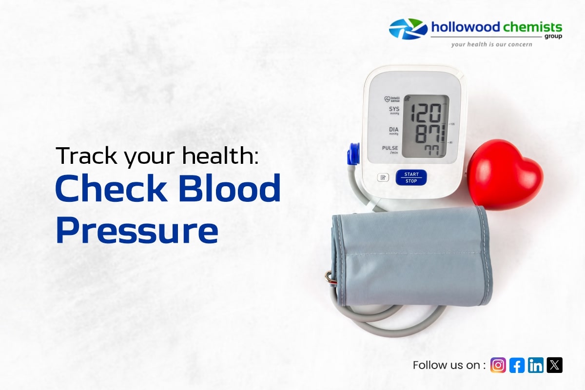 Track your health Check blood pressure.