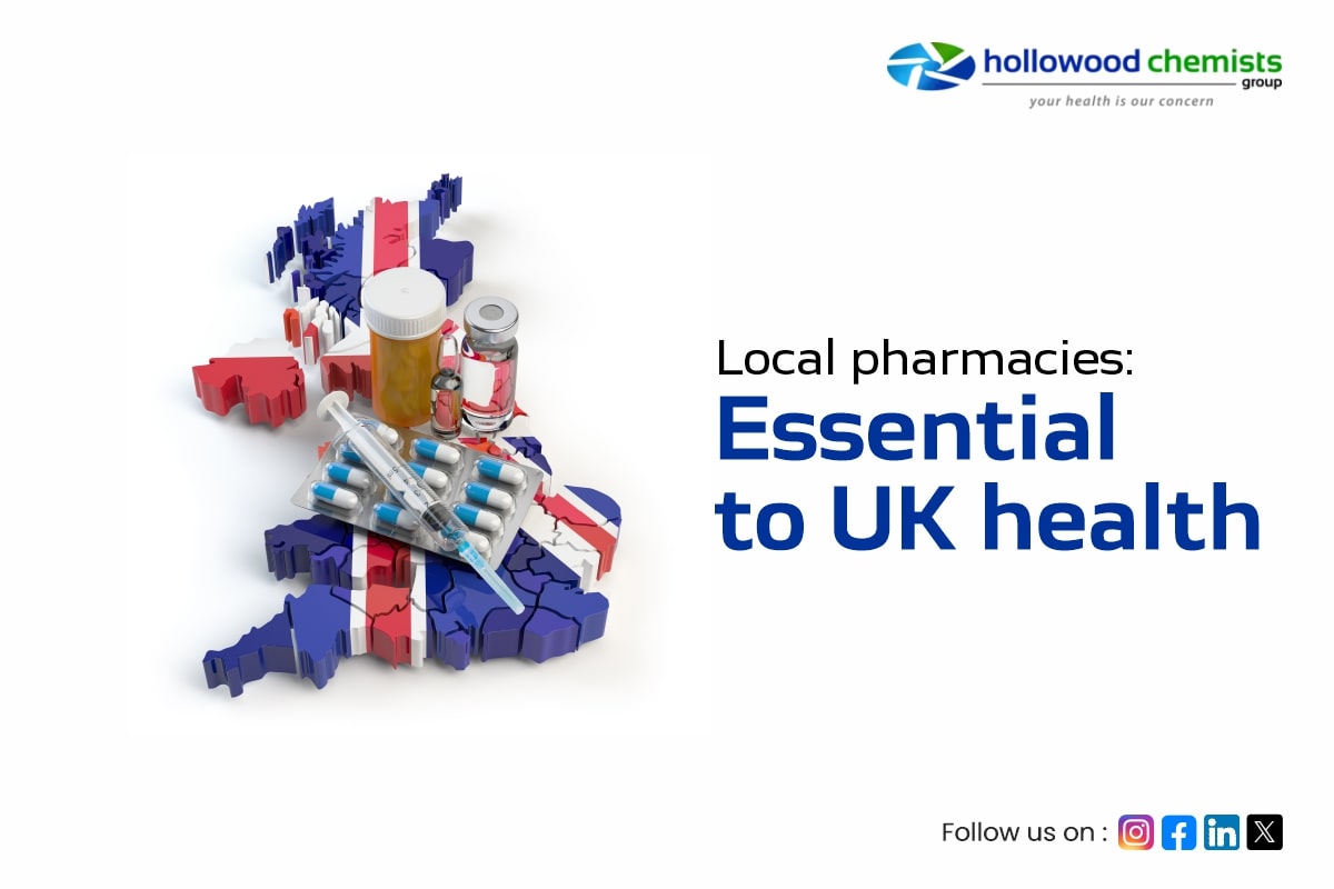 Local pharmacies: Essential to UK health.